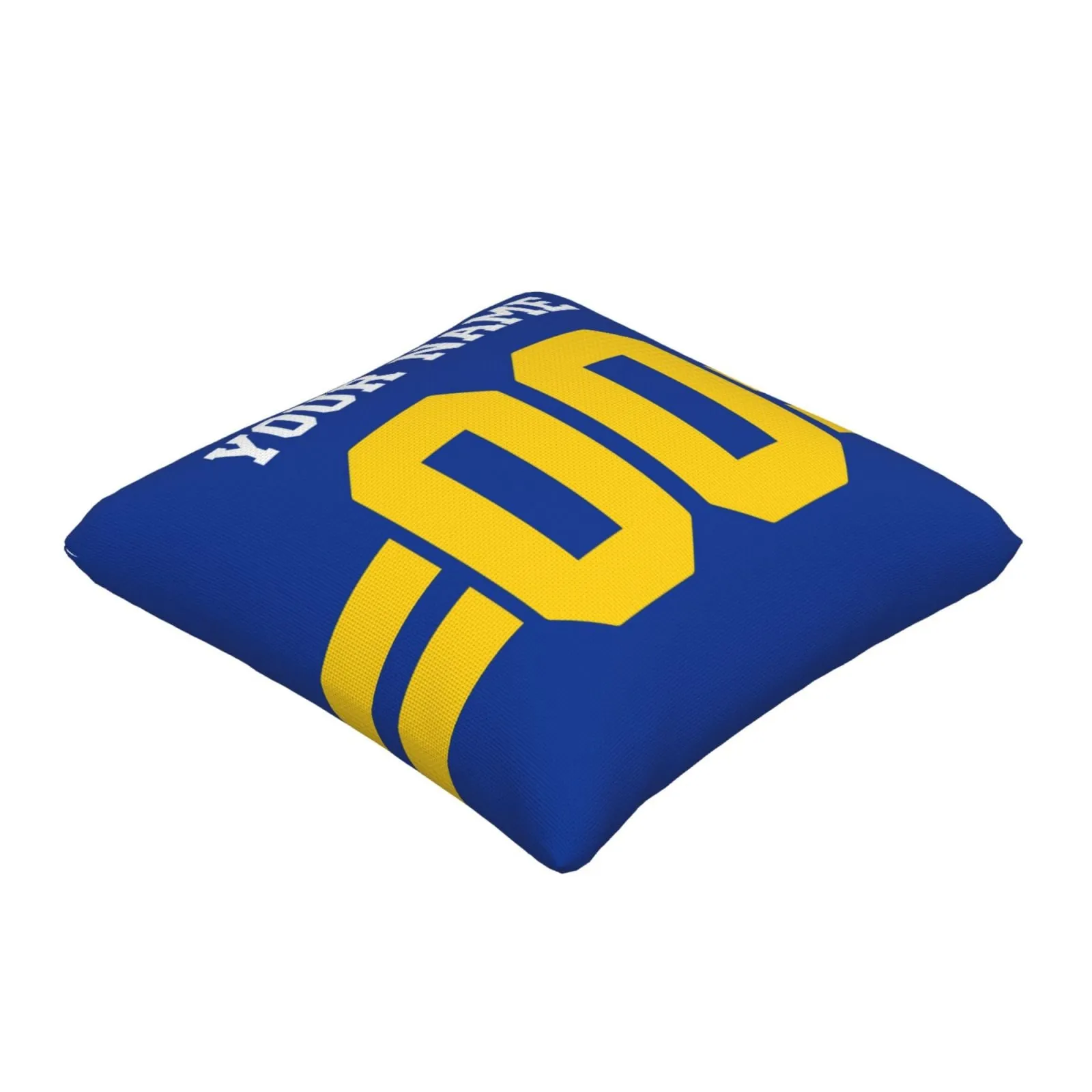 Customized Los Angeles Rams Football Team Decorative Throw Pillow Case Print Personalized Football Style Fans Letters & Number Royal Pillowcase Birthday Gift