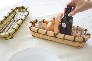 Cutlery basket [ no handle / one handle ] / Madake bamboo / Ōita-JPN 220622