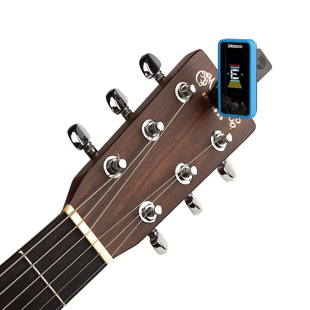 D'Addario PW-CT-17BU Eclipse Headstock Tuner, Blue