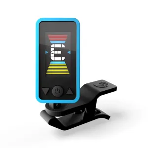 D'Addario PW-CT-17BU Eclipse Headstock Tuner, Blue