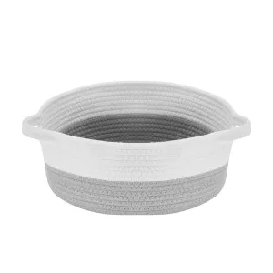 Decomomo Cotton Woven Rope Basket - Round Large (1 Pack)