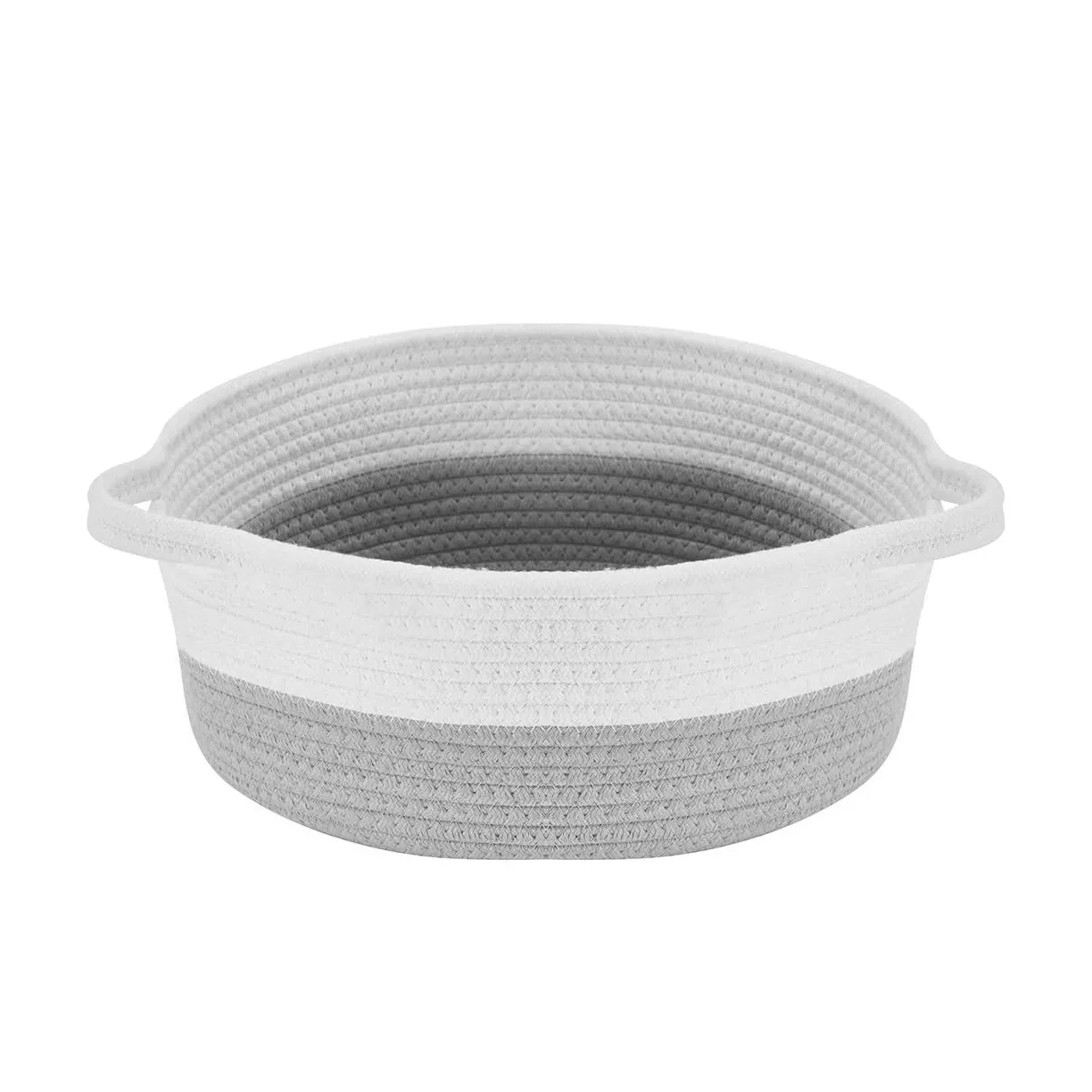 Decomomo Cotton Woven Rope Basket - Round Large (1 Pack)