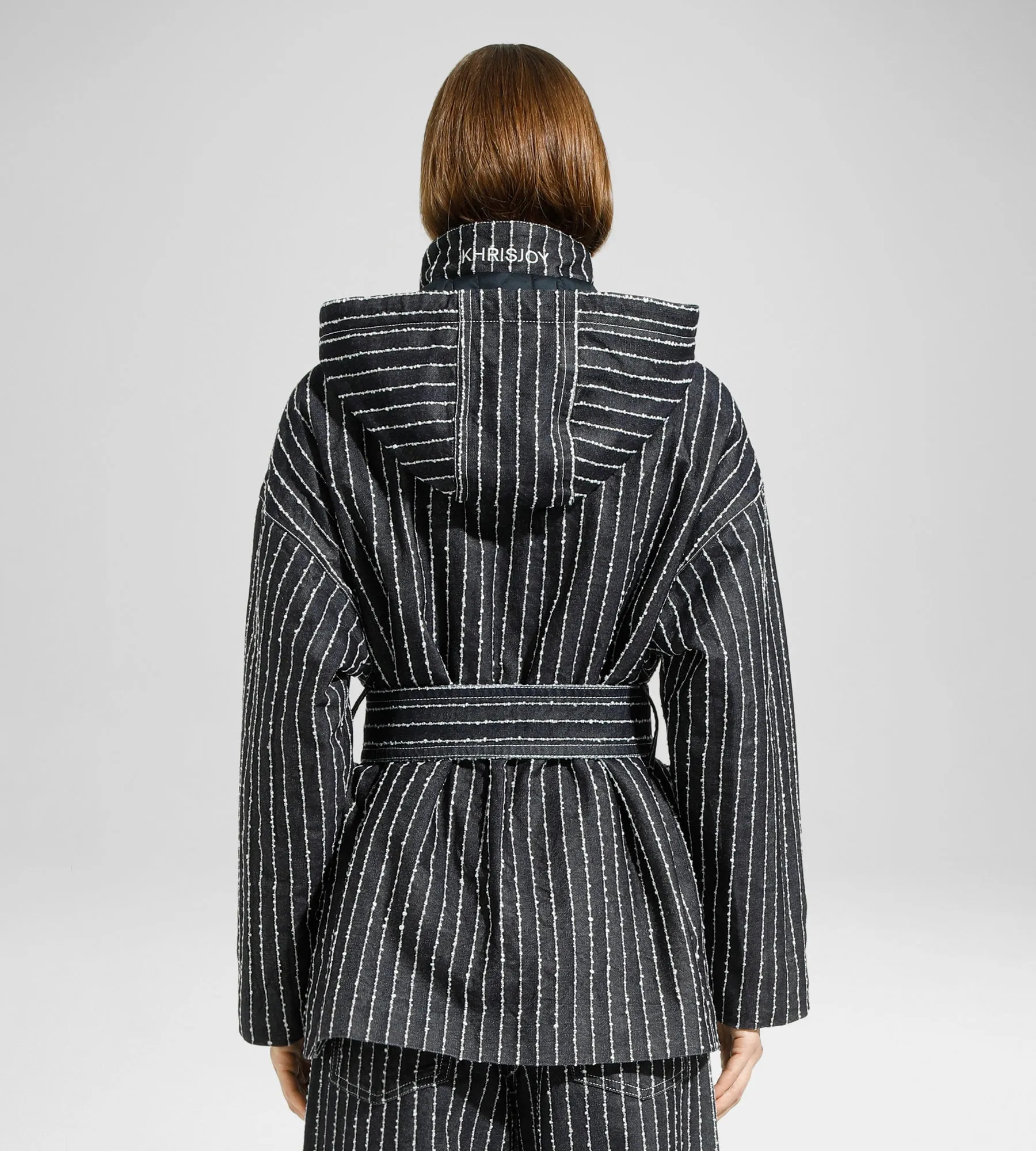 DENIM BELTED JACKET