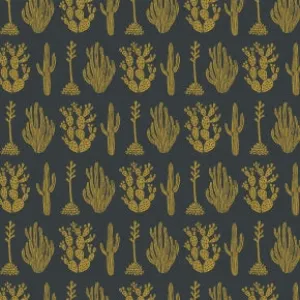 Desert in Moonlit Canvas Metallic  -- All Through the Land by Amelie Mancini  for Cotton   Steel