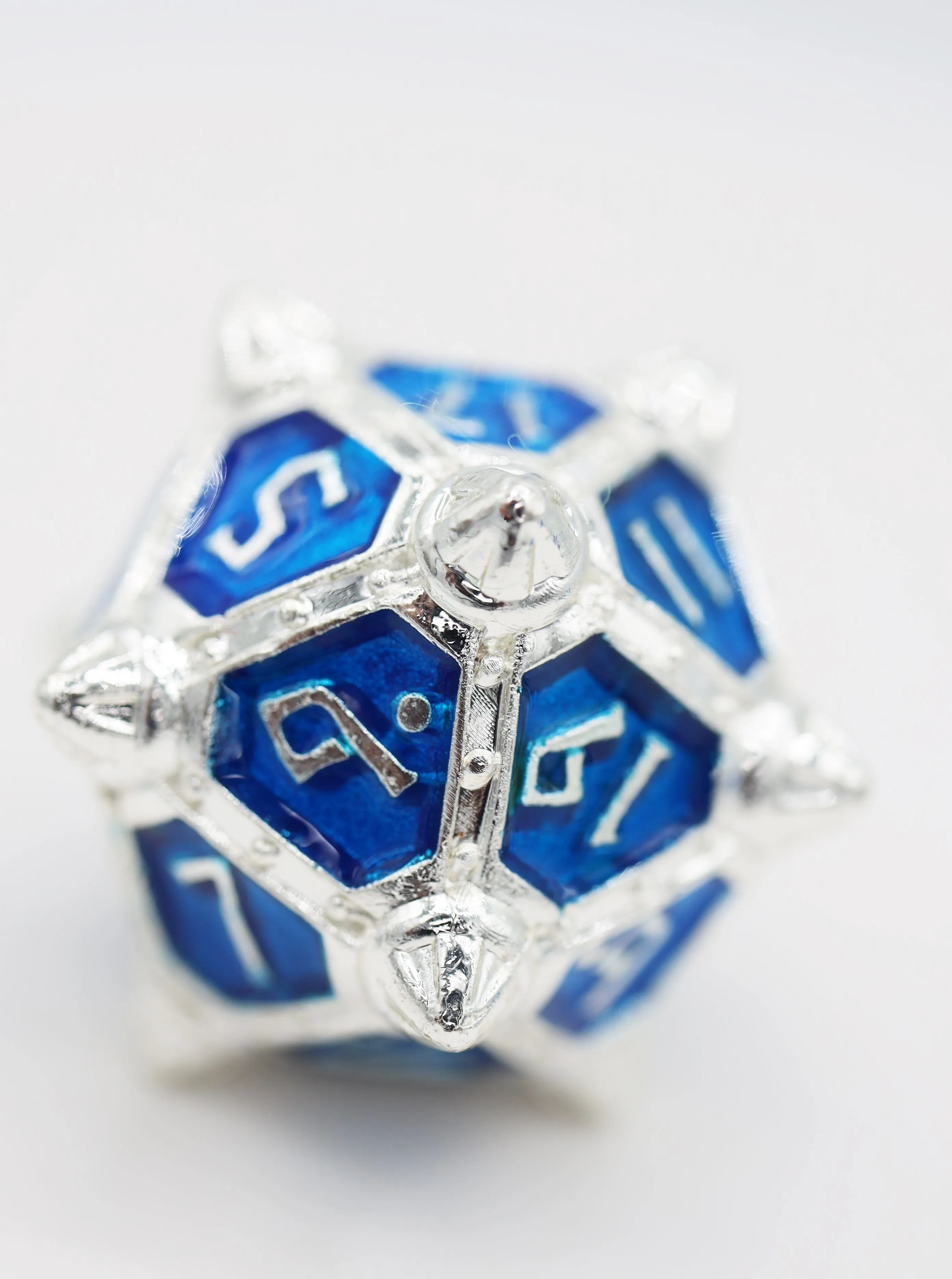 Dice 51: Interstellar Indigo - Metal RPG Dice Set