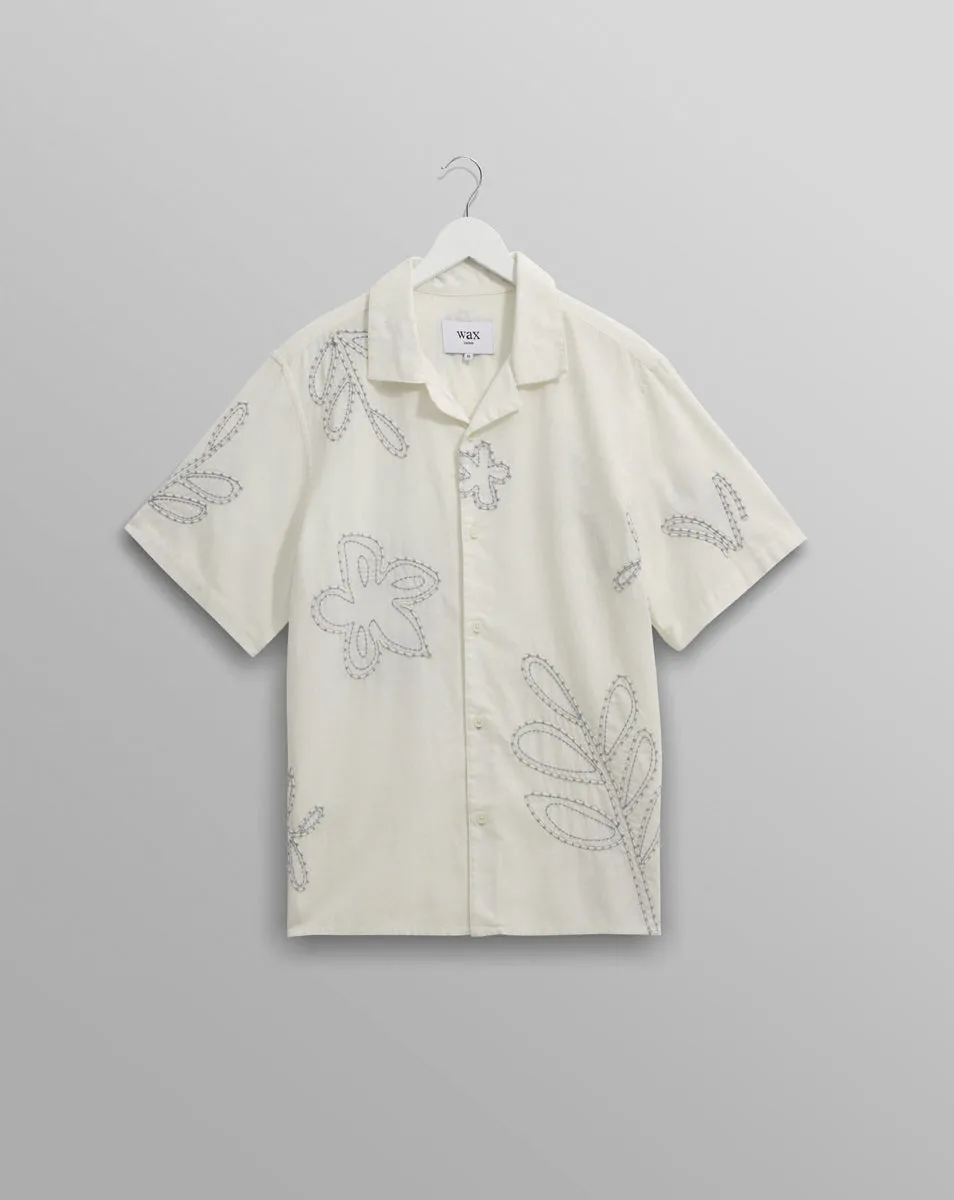 Didcot Shirt | Oversized Floral/Ecru/Pale Blue