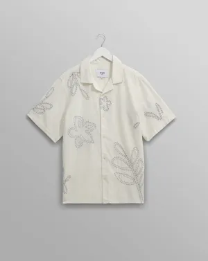 Didcot Shirt | Oversized Floral/Ecru/Pale Blue
