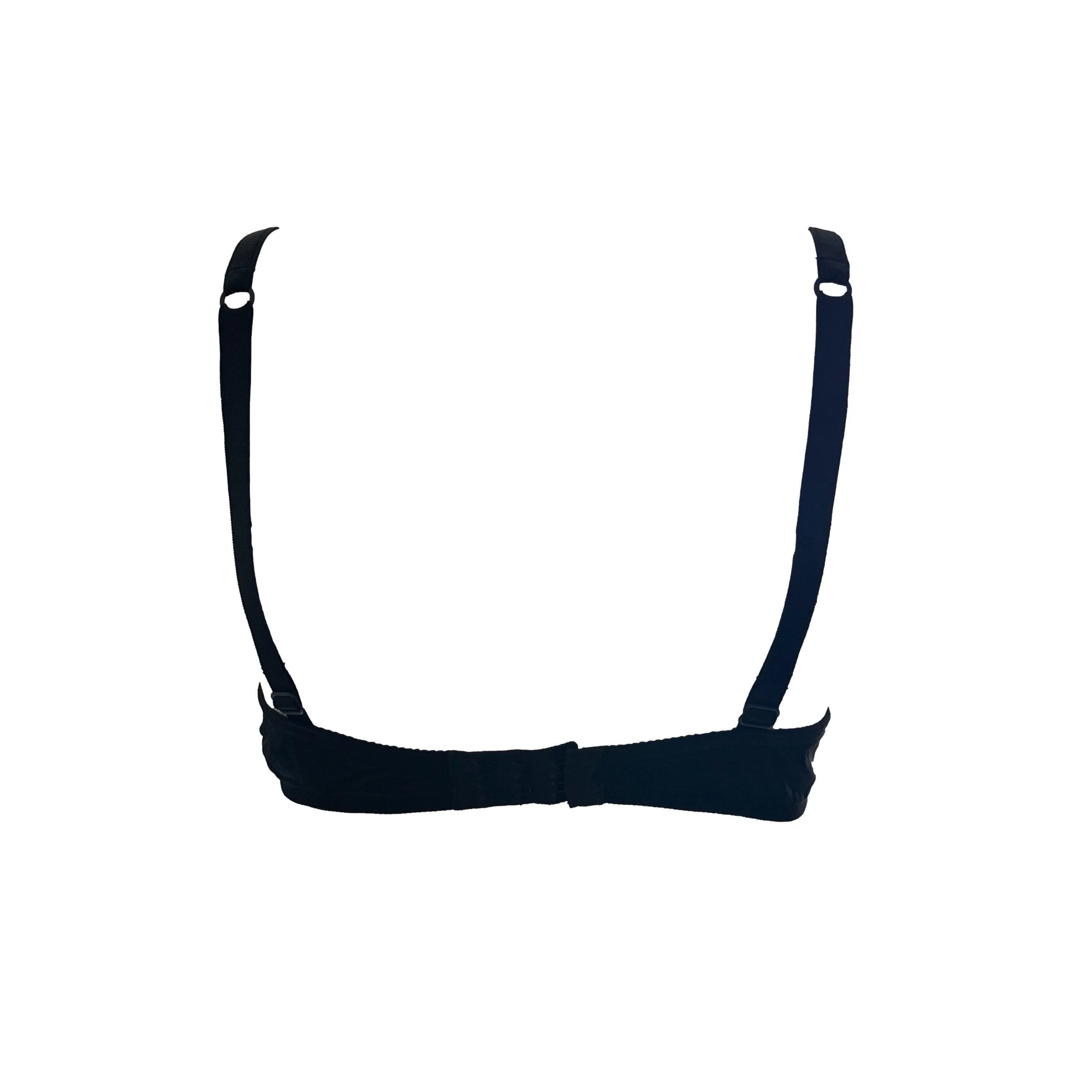 Dior Black Silk Mesh Logo Bra