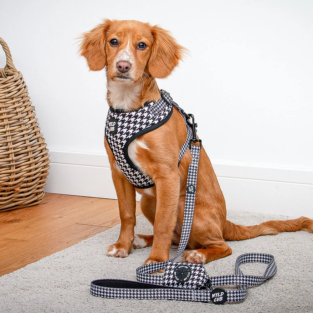 Dog Poop Bag Holder: Knightsbridge Houndstooth