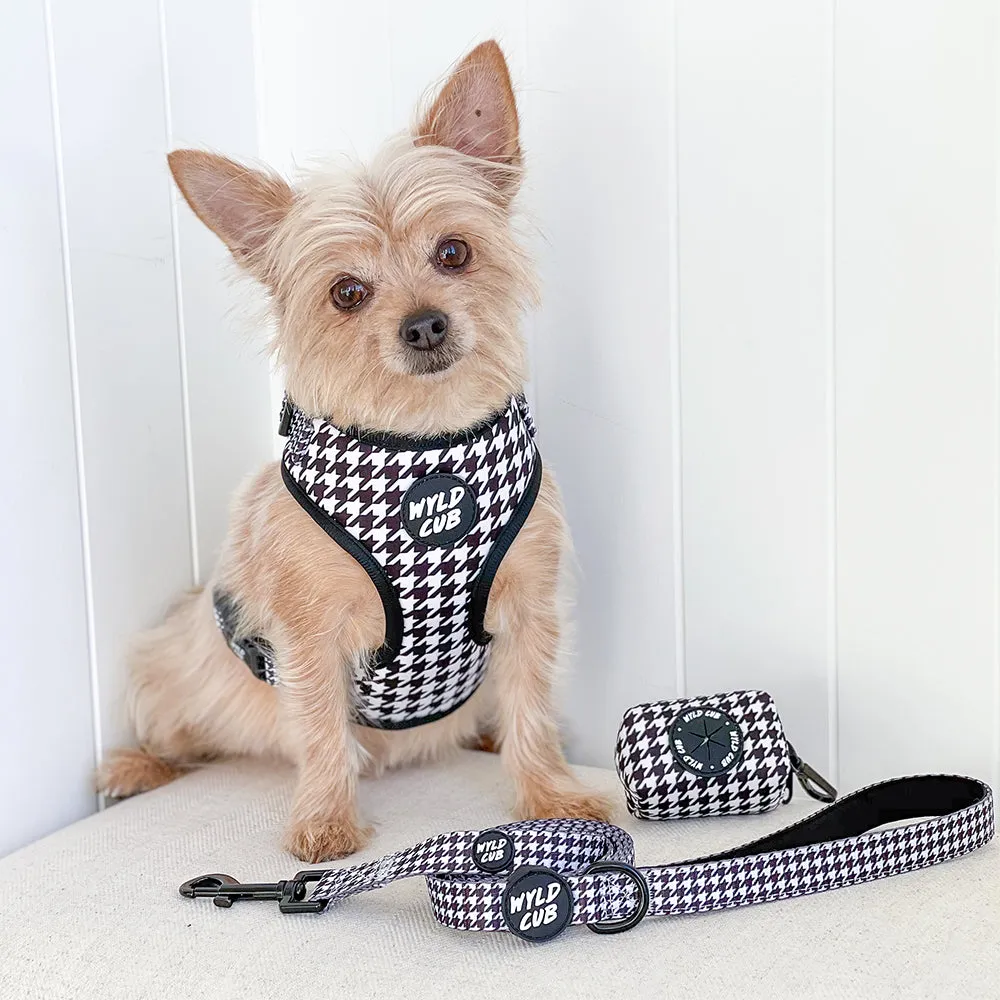 Dog Poop Bag Holder: Knightsbridge Houndstooth