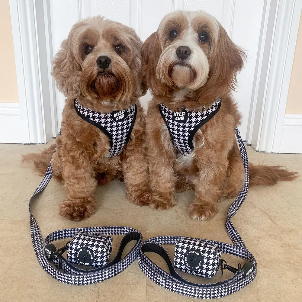Dog Poop Bag Holder: Knightsbridge Houndstooth