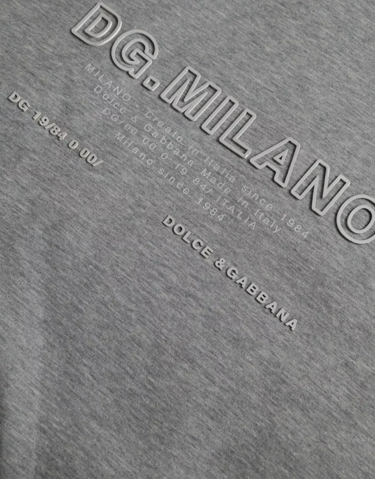 Dolce & Gabbana Gray Logo Cotton Hooded Sweatshirt Sweater