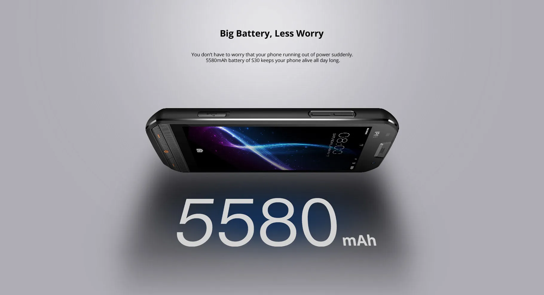 DOOGEE S30 5.0 Inch IP68 Waterproof Smart Phone-Sliver