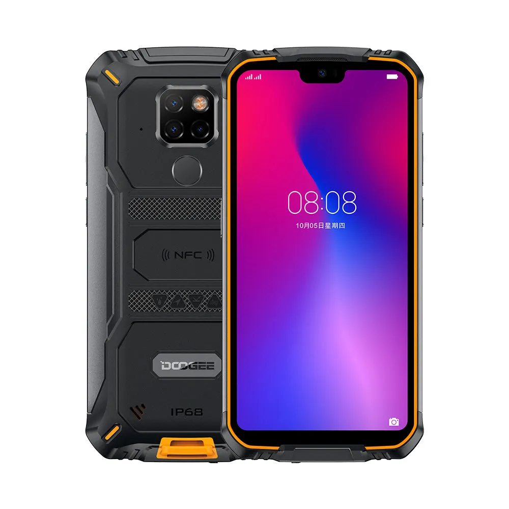 Doogee S68 Pro Cellphone Helio P70 Octa-core 6GB 128GB Memory 21MP 16MP 8MP 8MP Camera 5.84"" IPS Display 6300mAh 12V/2A Charge Smartphone Orange_Non-European version