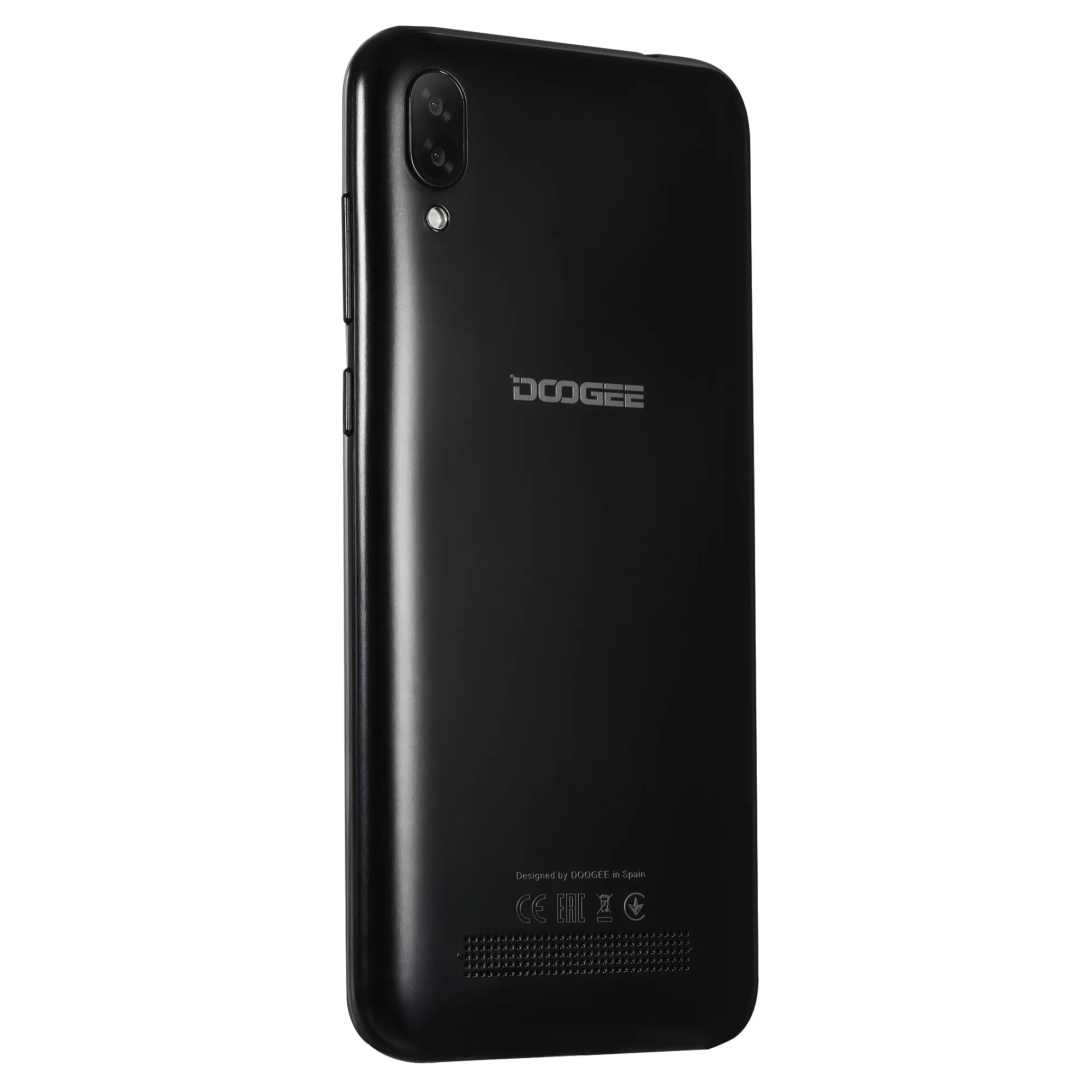 DOOGEE X90 Cellphone 6.1inch 19:9 Waterdrop LTPS Screen Smartphone Quad Core CPU 1GB RAM 16GB ROM 3400mAh Battery Dual SIM Cards 8MP 5MP Camera Android 8.1 OS  Black_European version