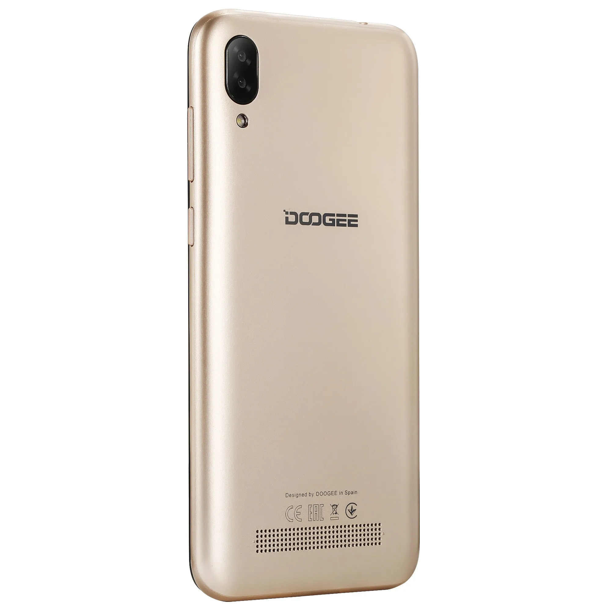 DOOGEE X90 Cellphone 6.1inch 19:9 Waterdrop LTPS Screen Smartphone Quad Core CPU 1GB RAM 16GB ROM 3400mAh Battery Dual SIM Cards 8MP 5MP Camera Android 8.1 OS  Black_European version