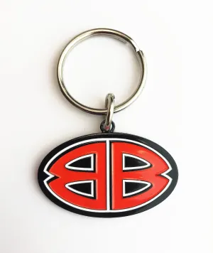 Double B Metal Keychain