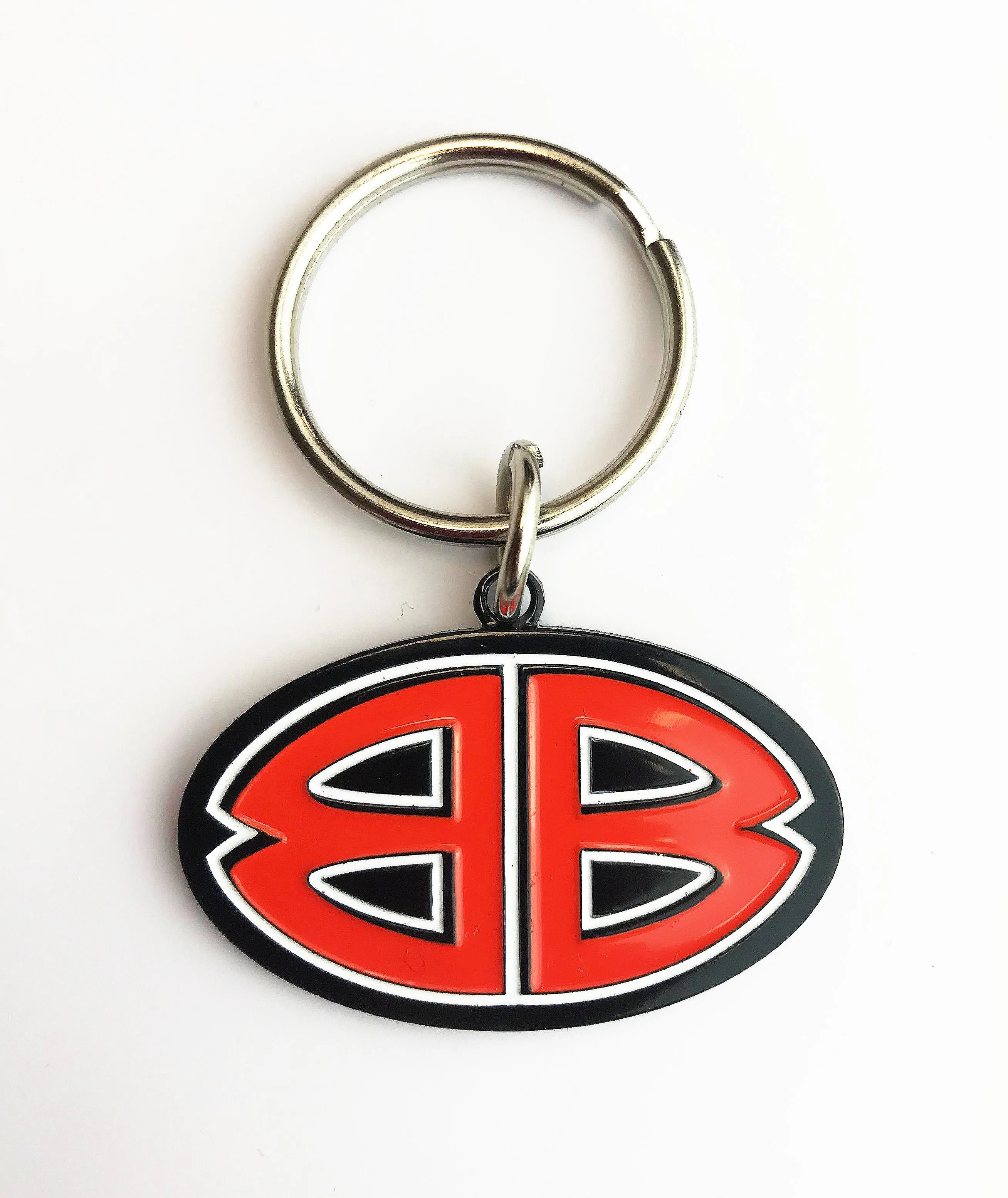 Double B Metal Keychain