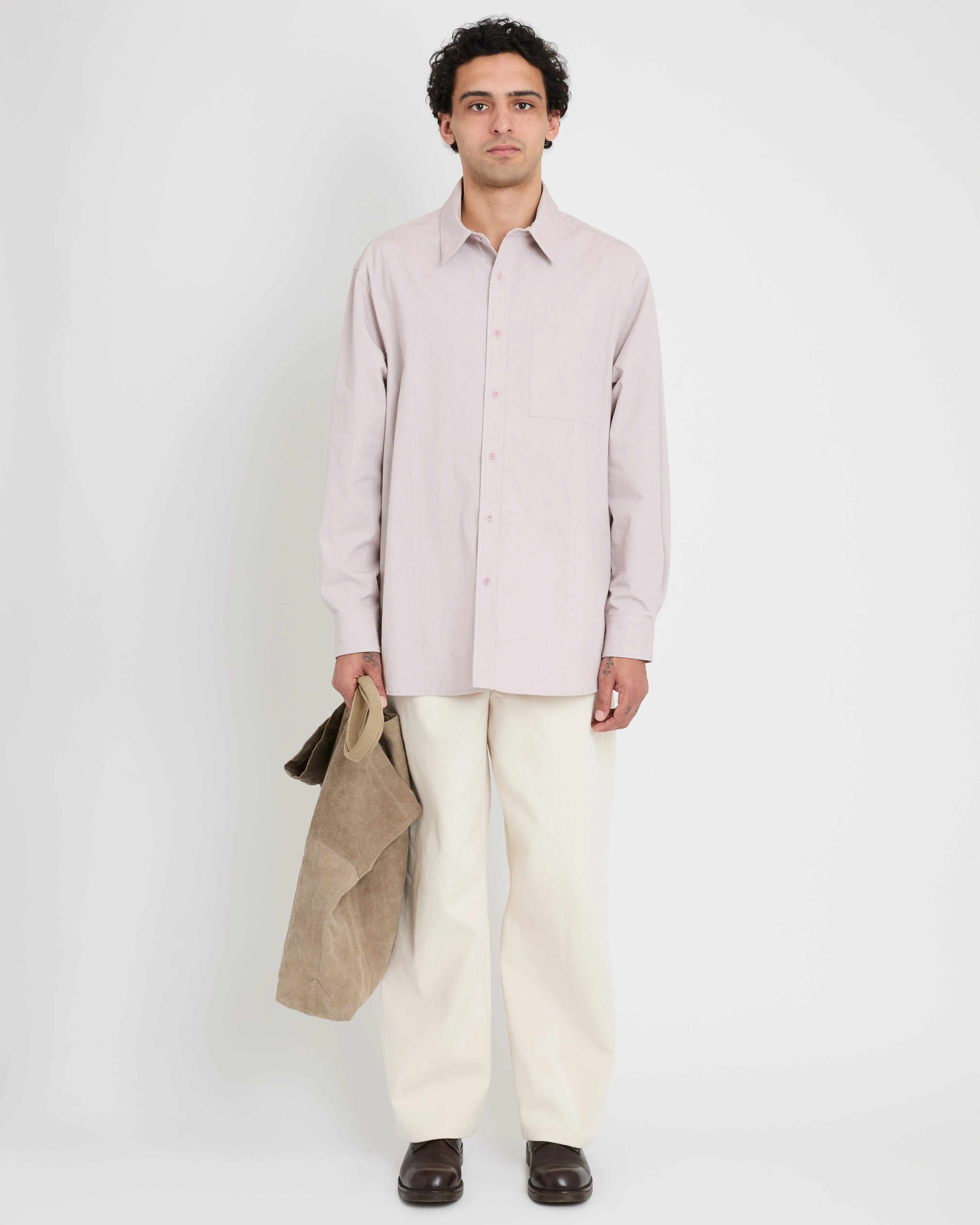 Double Tote, Wash Greige