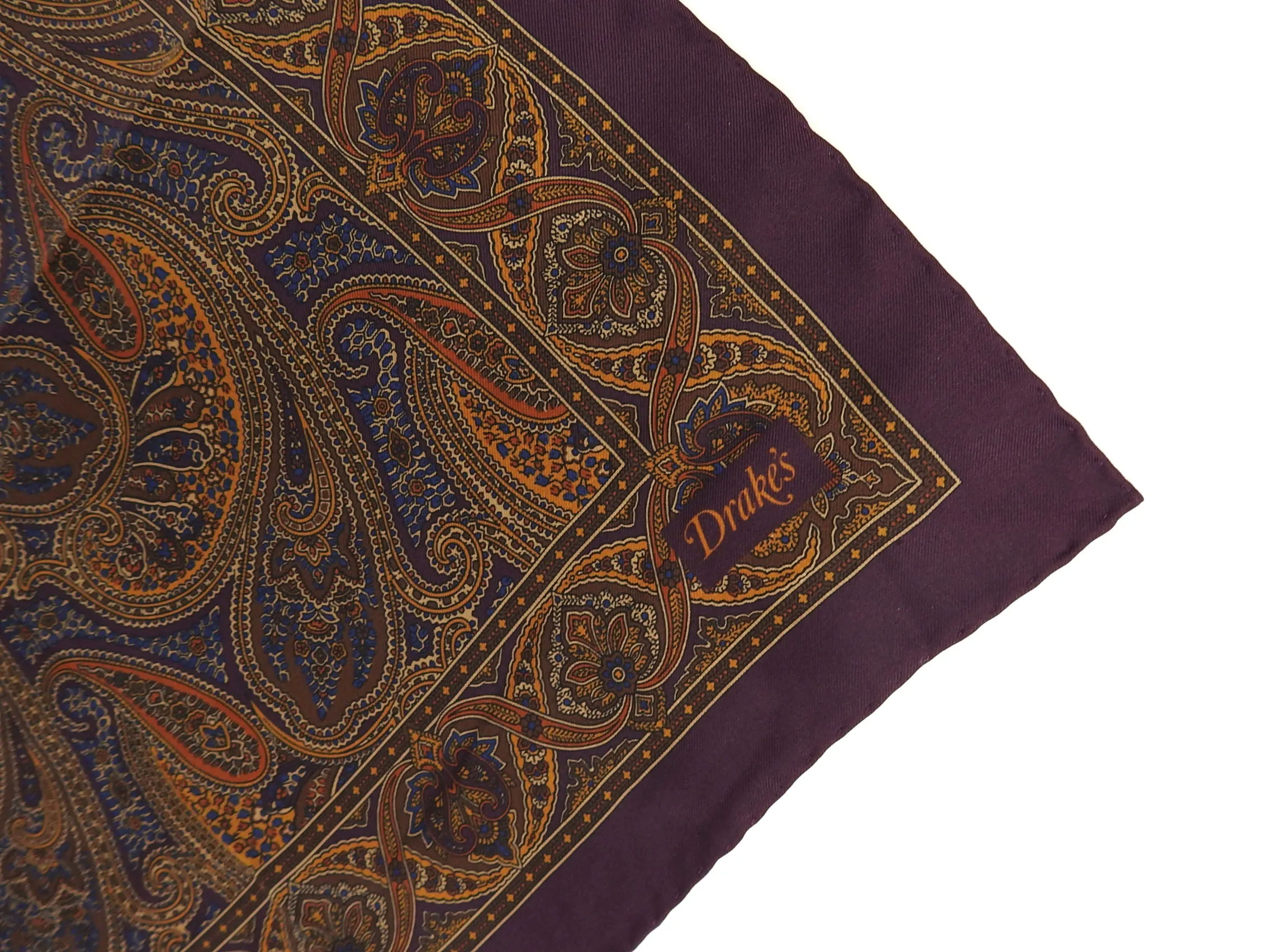 Drakes Silk Pocket Square