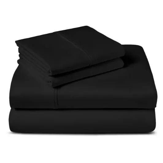 Egyptian Cotton 400 Thread Count 100% Cotton Fitted Sheet Black