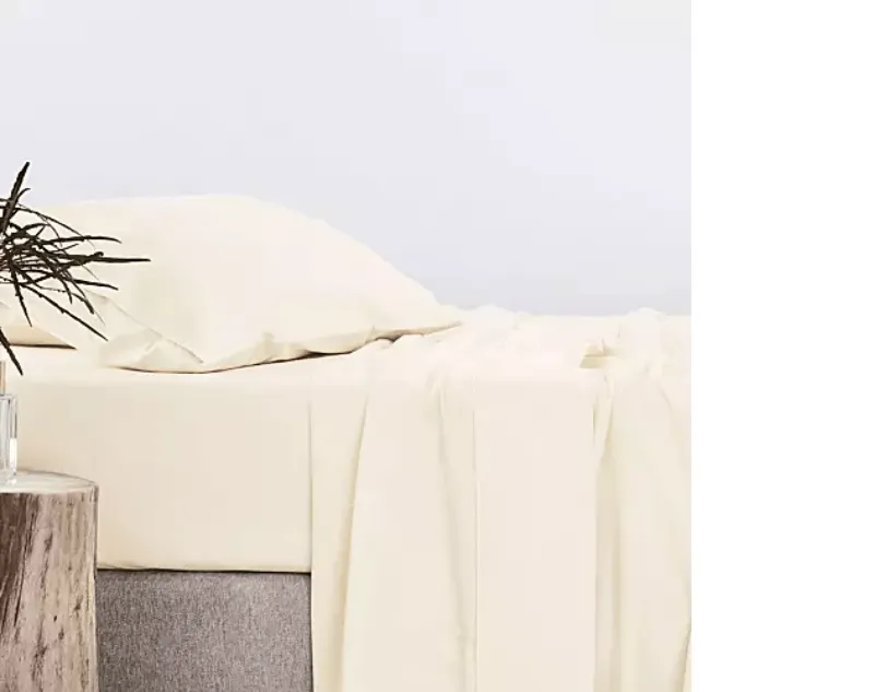 Egyptian Cotton 600 Thread Count Cream Flat Sheet