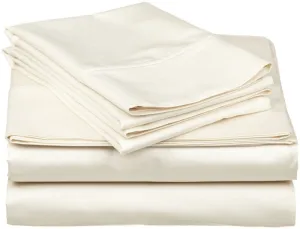 Egyptian Cotton 600 Thread Count Cream Flat Sheet