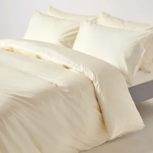 Egyptian Cotton 600 Thread Count Duvet Cover Set Cream
