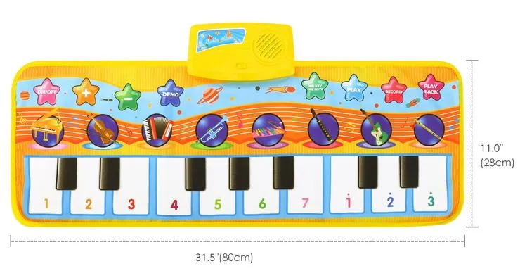 Electronic Musical Piano Mat Dance Blanket Toy