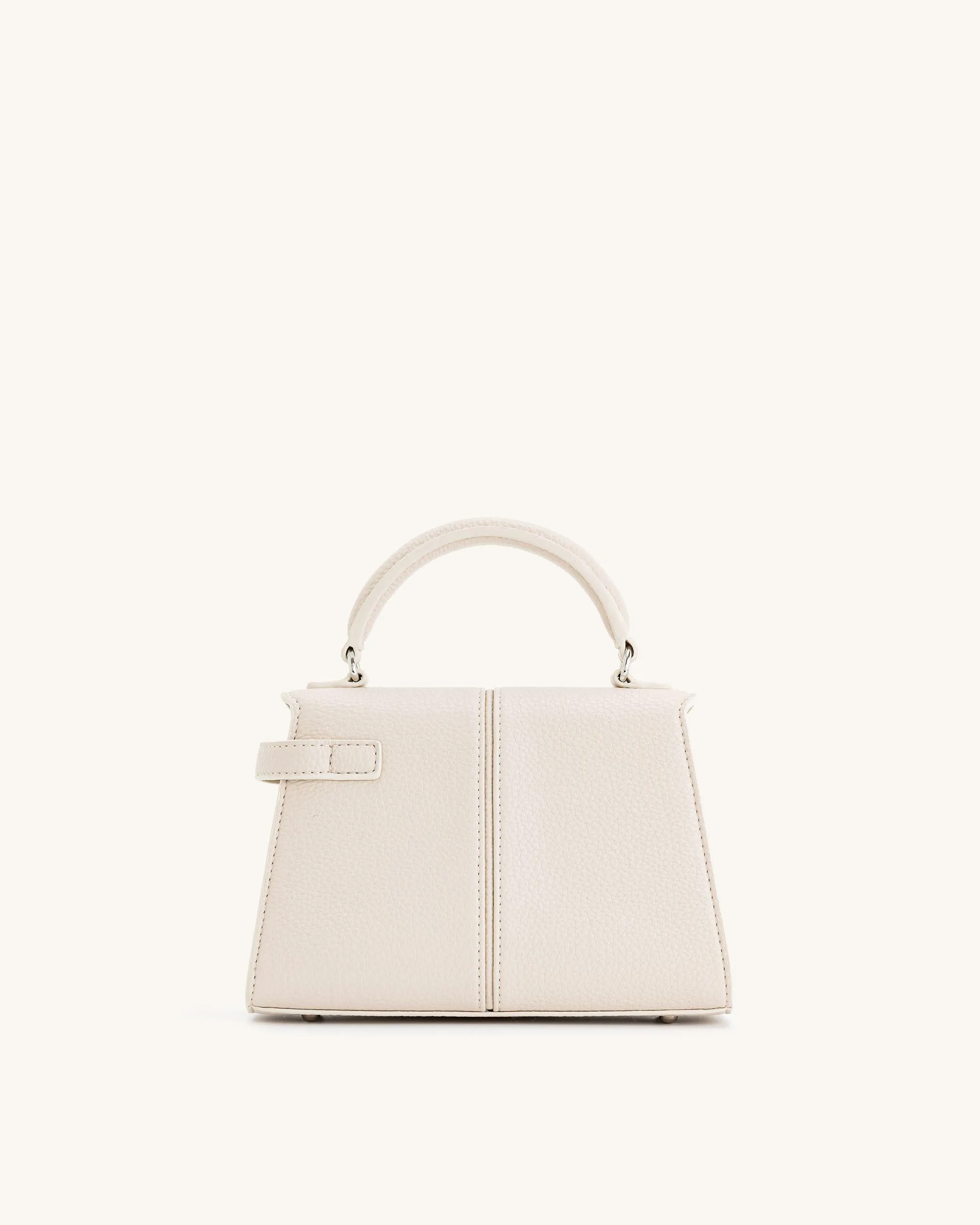 Elise Top Handle Bag - White