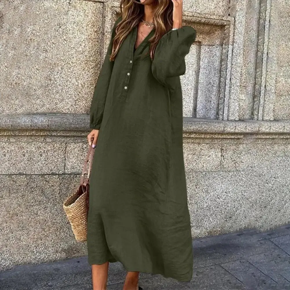 Elma™ - Cotton Linen Dress