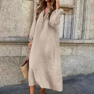 Elma™ - Cotton Linen Dress