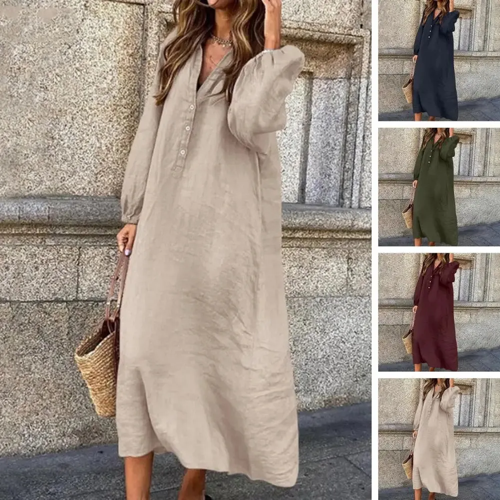 Elma™ - Cotton Linen Dress