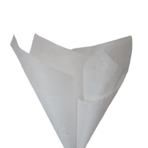 Embossed Non-woven Flower Wrapping Coral White 80gsm Pack 50 (50x70cm)