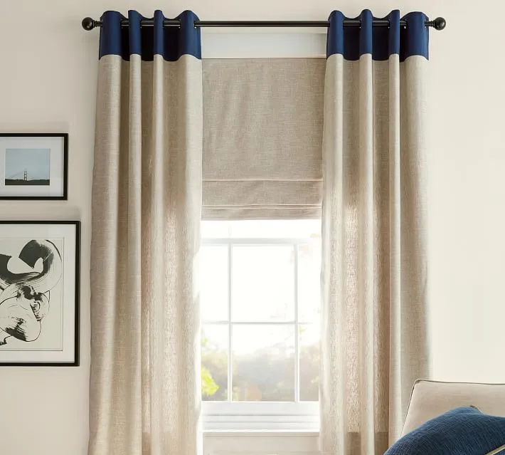 Emery Linen Cordless Roman Shade-36"