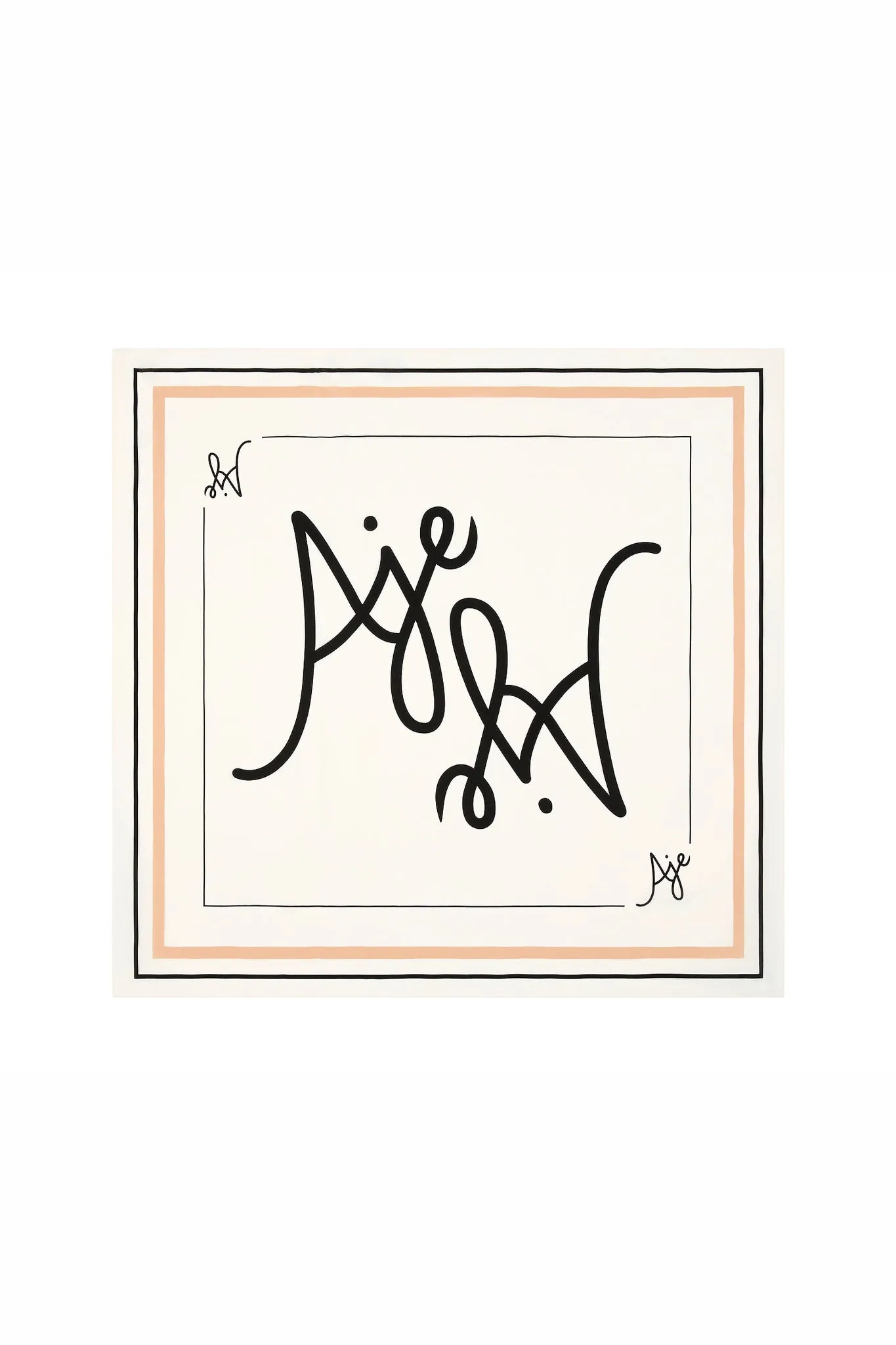 Emmy Silk Logo Scarf