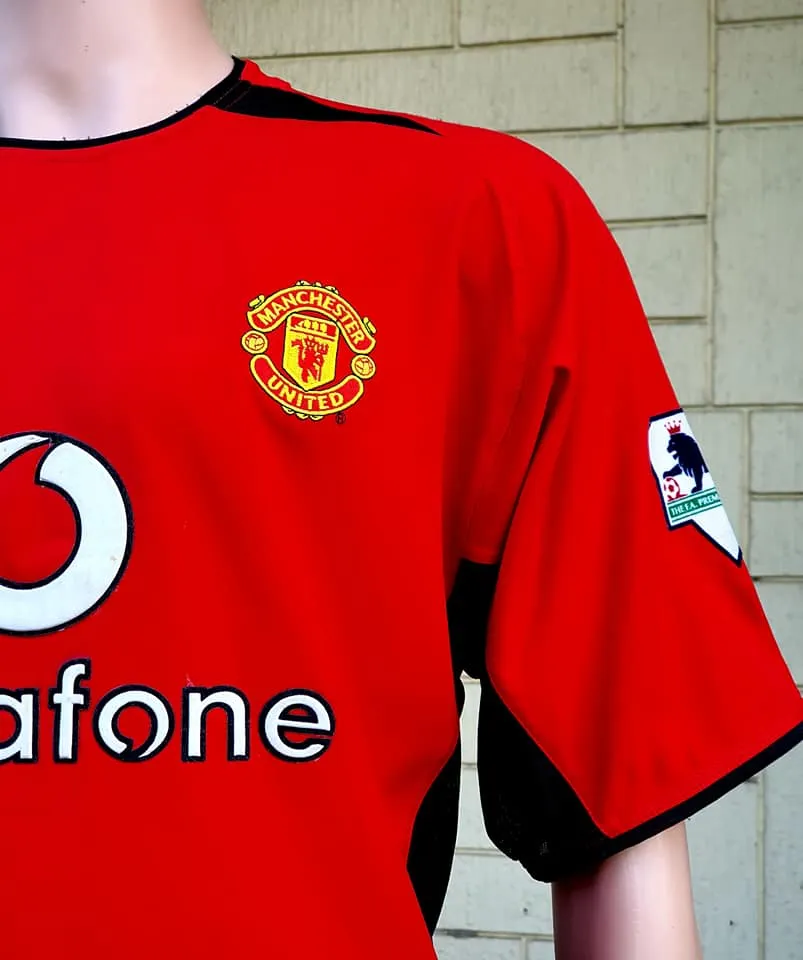 ENGLISH PREMIER MANCHESTER UNITED FC 2002-03 EPL CHAMPION RONALDO 7 HOME JERSEY NIKE SHIRT LARGE   SOLD OUT !
