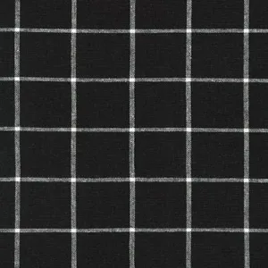 Essex Linen Yarn Dyed in Black Grid  --- Robert Kaufman Fabrics