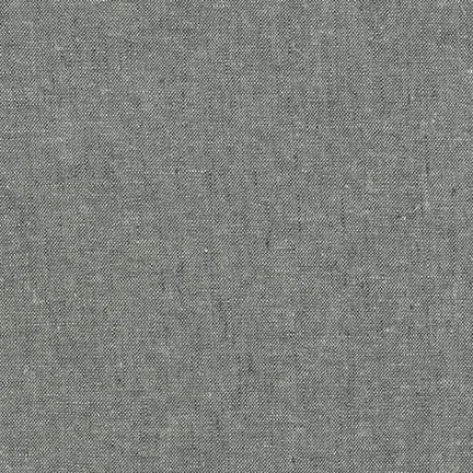 Essex Linen Yarn Dyed in Graphite  --- Robert Kaufman Fabrics
