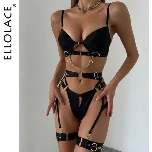 Fine Lingerie Sexy Fancy Underwear 5-Piece Delicate Luxury Set