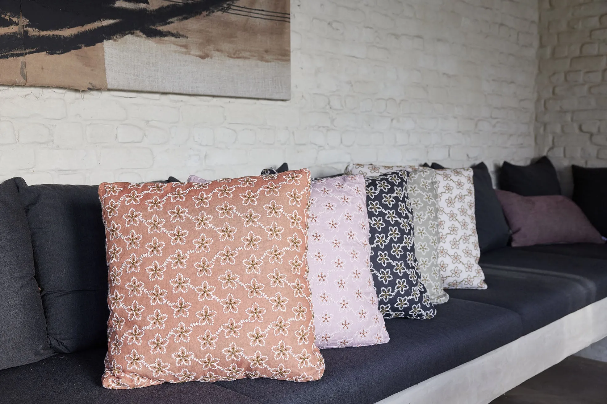 fleurs cushion cover