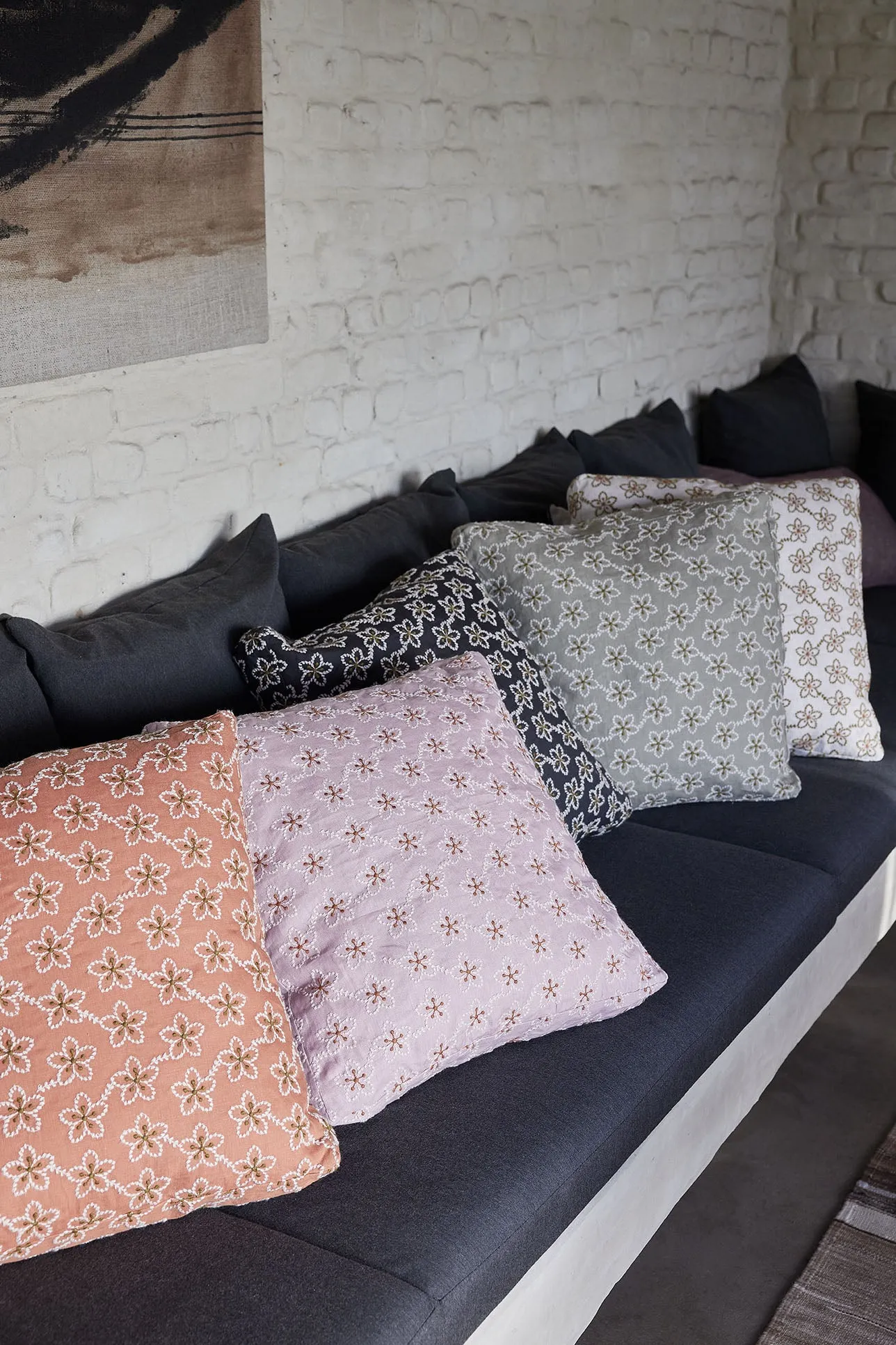 fleurs cushion cover
