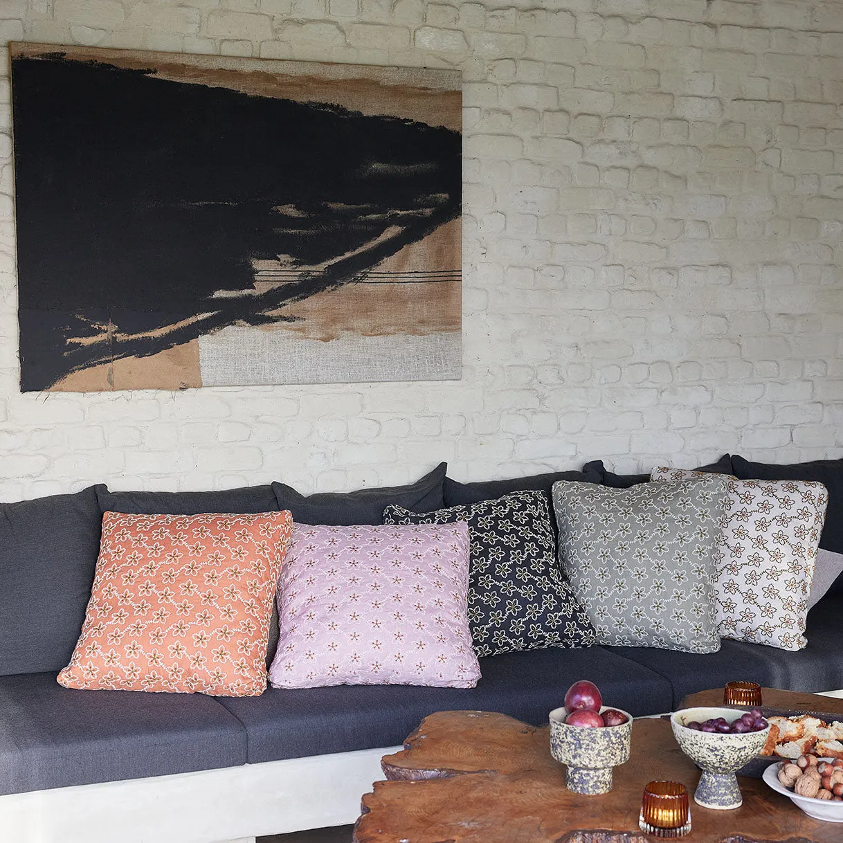 fleurs cushion cover