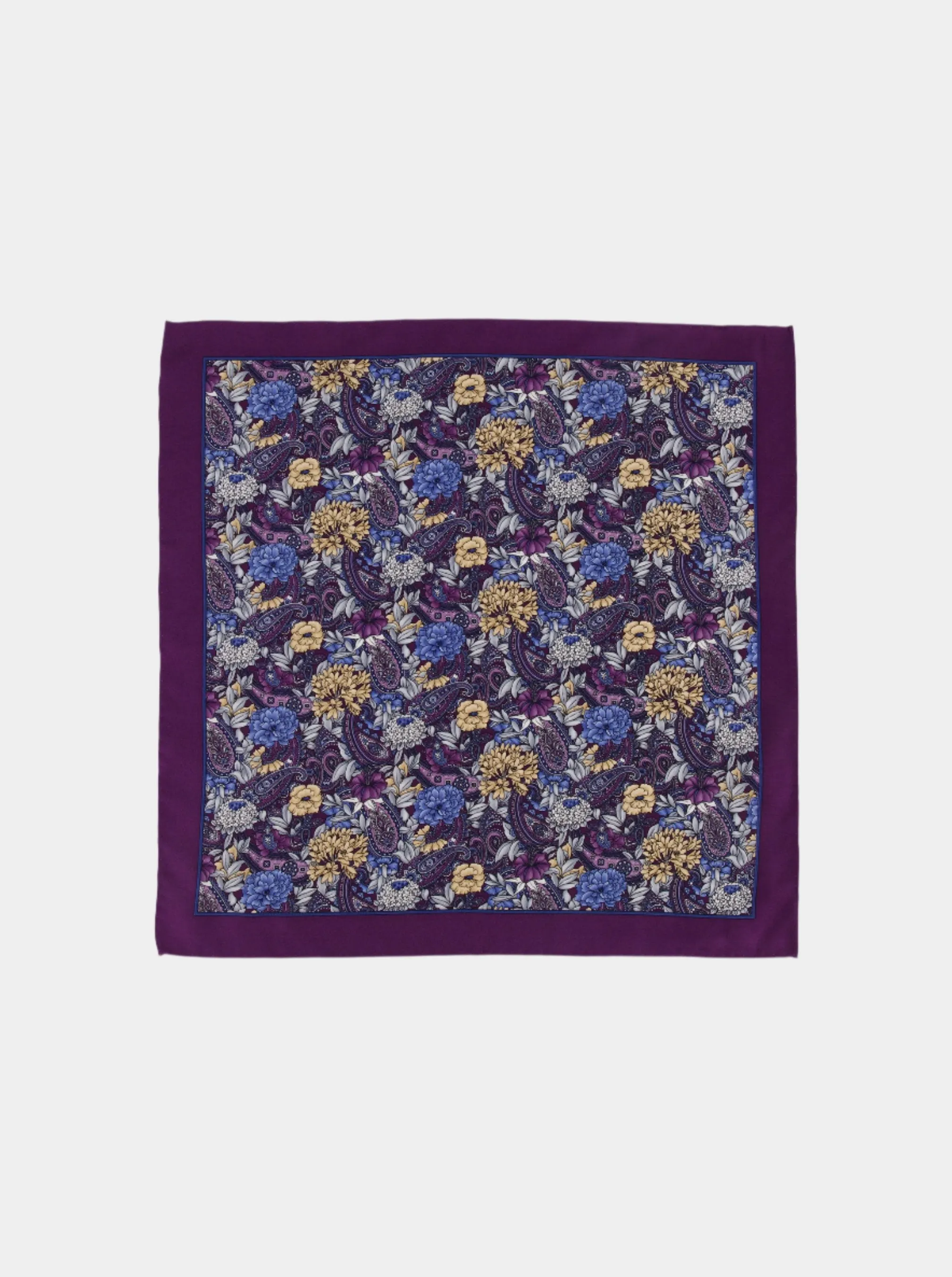 FLORAL PAISLEY POCKET SQUARE