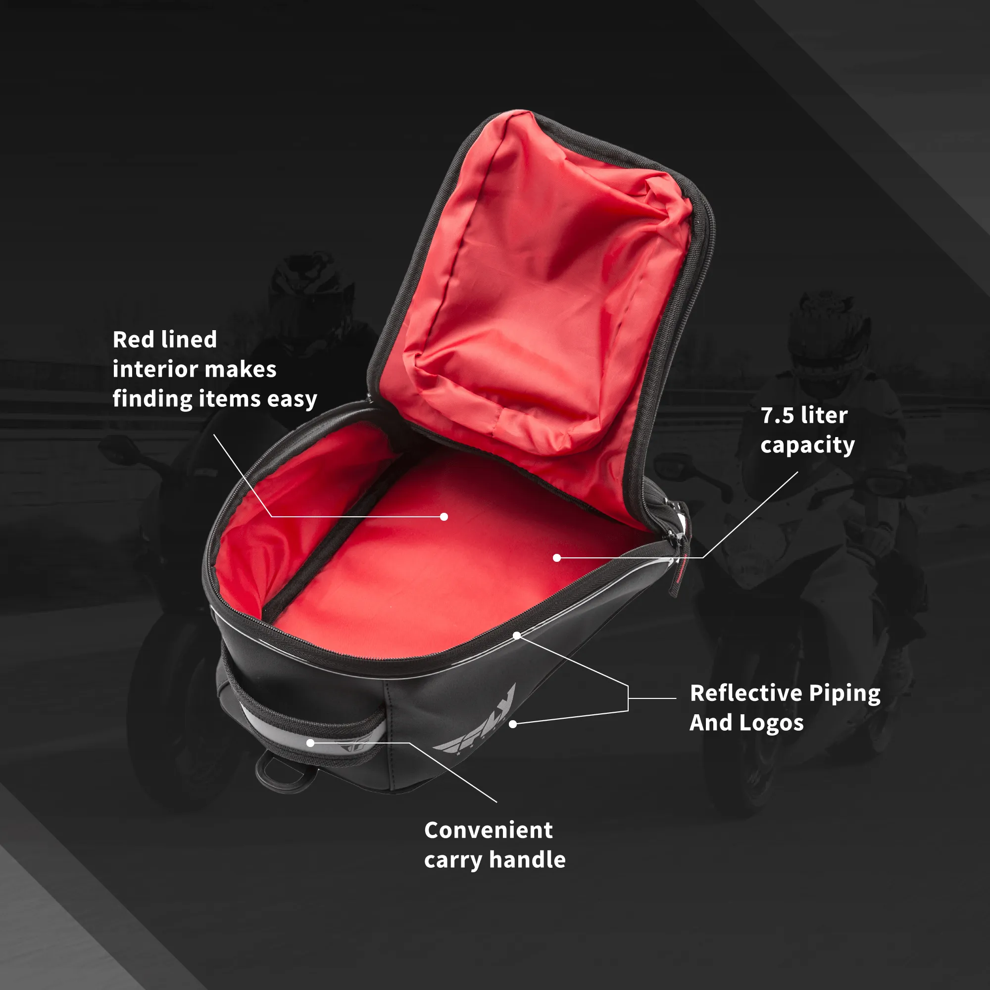 FLY RACING #6245 479-10~300 Small Tank Bag