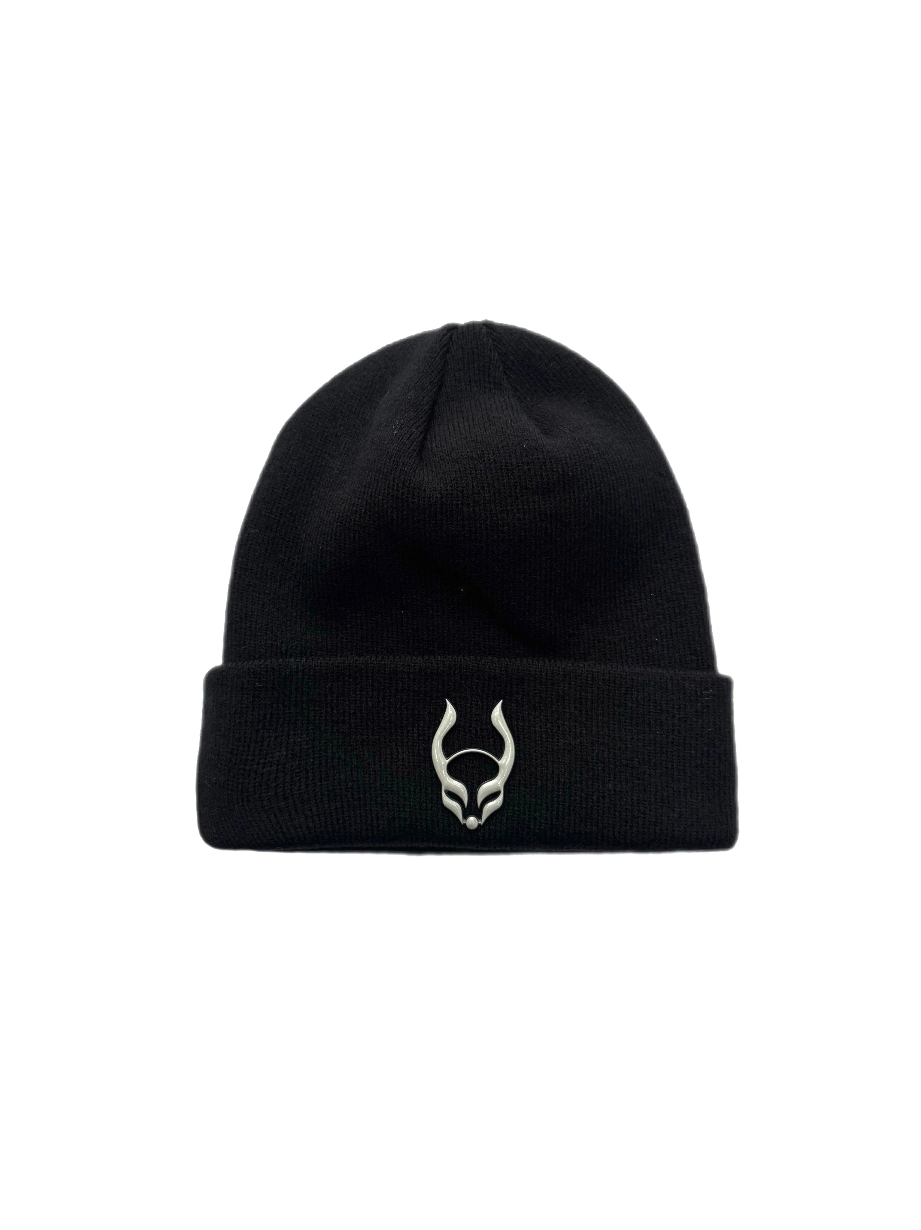 FOLDED BEANIE METAL LOGO
