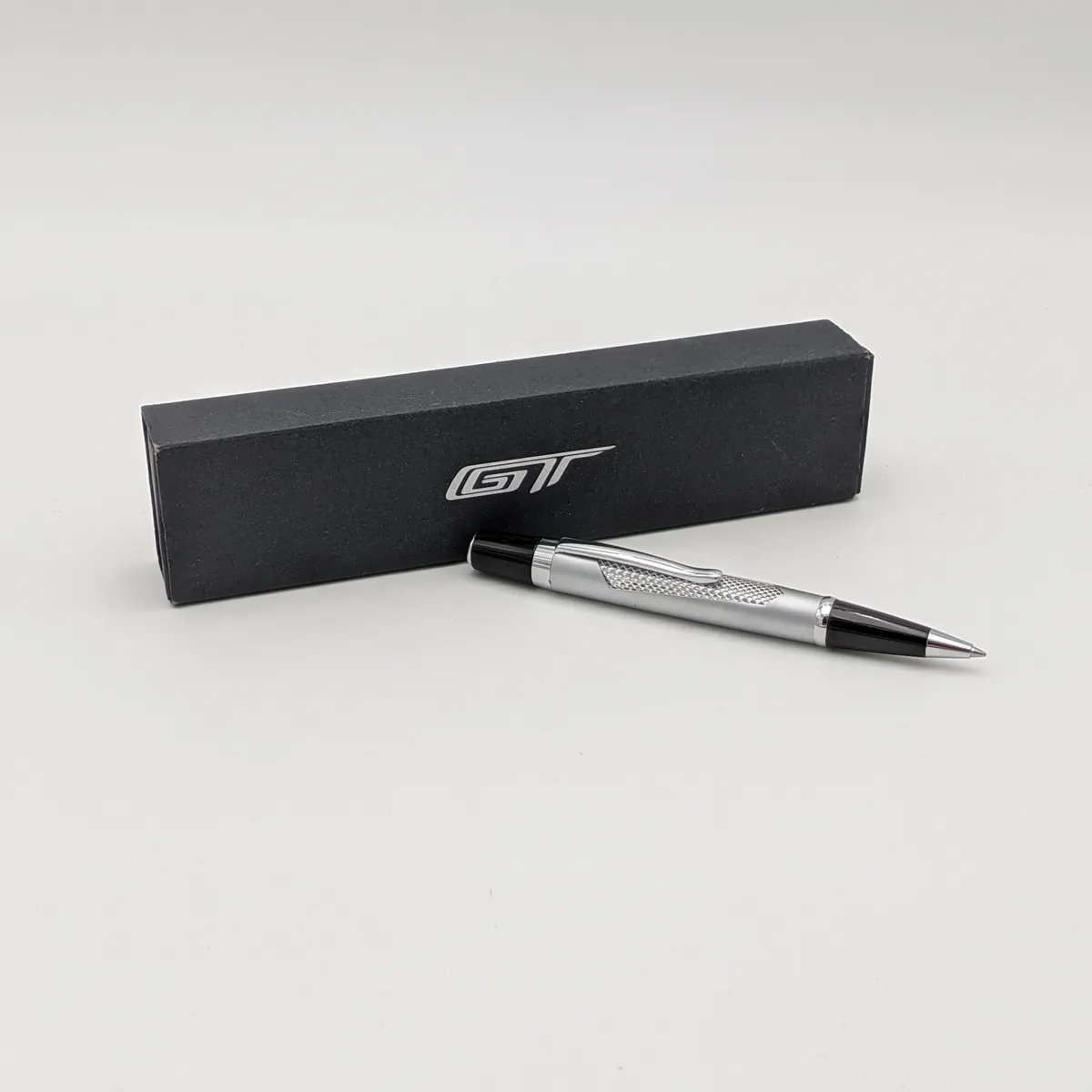 Ford GT Motorsport Official Merchandise Stainless Steel Metal Black Ink Ball Point Pen