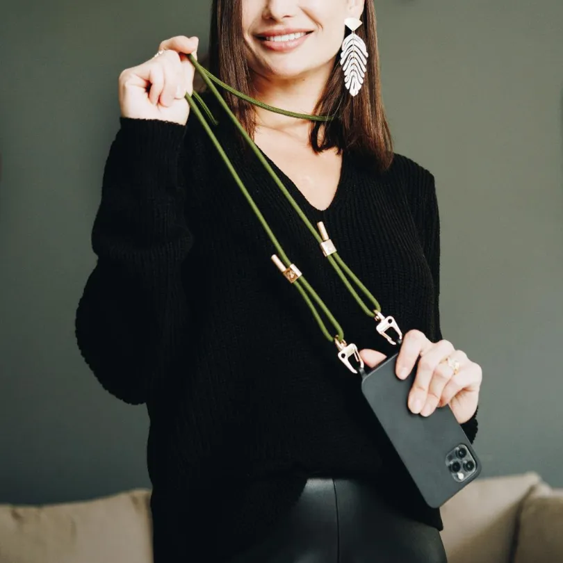 Forest Green Braided Strap