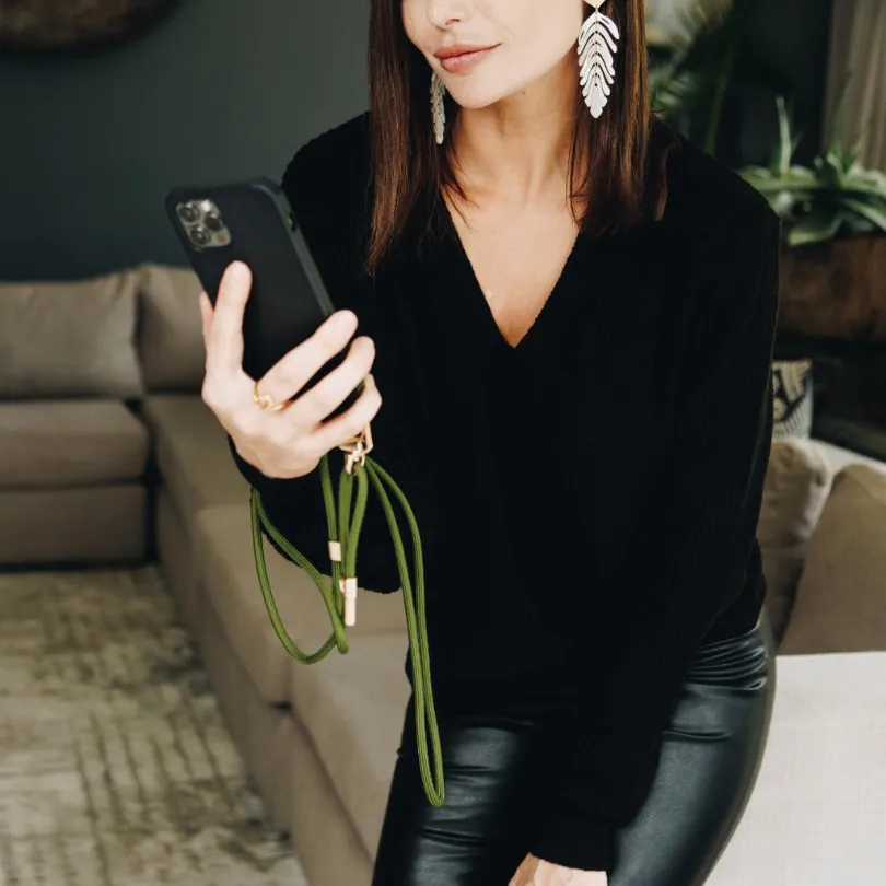 Forest Green Braided Strap