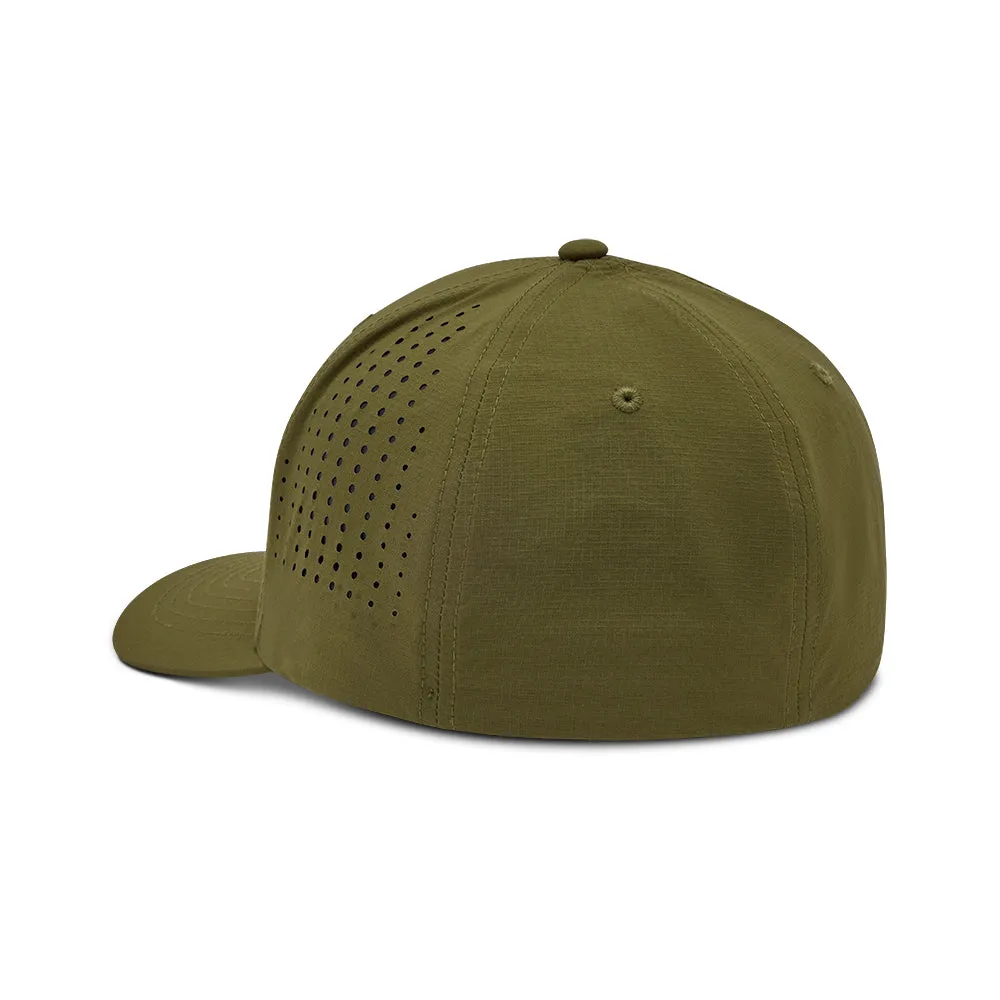 FOX NON STOP TECH FLEXFIT HAT [OLIVE GREEN]